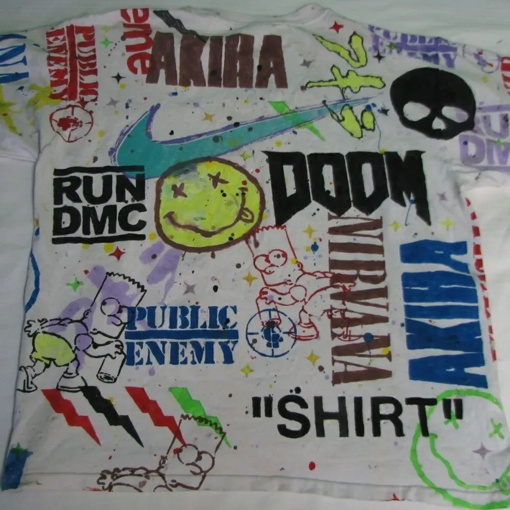 Vintage Eye Drop Hand-Painted Nike Akira Nirvana